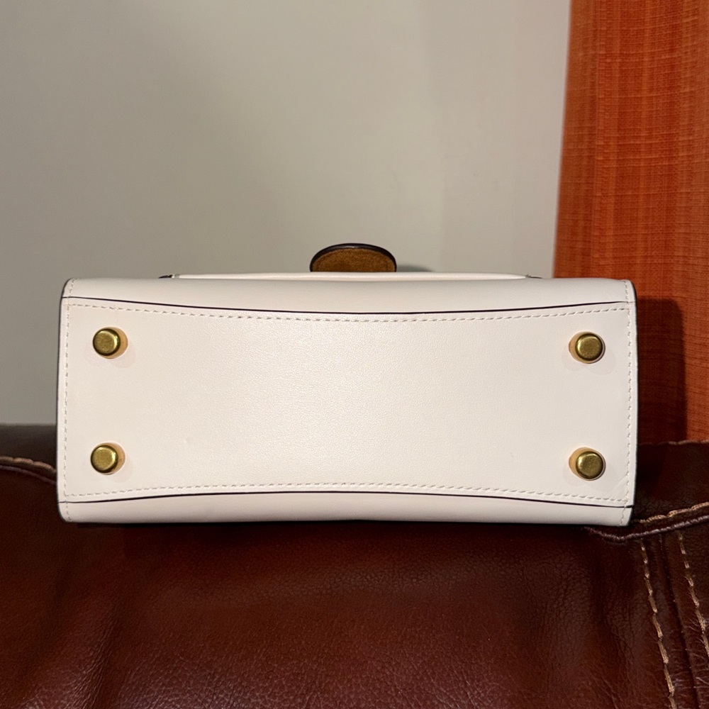 🔥🔥🔥Coach Tabby Mini Mixed Leather Top Handle Bag Crossbody Bag Satchel - Picture 6 of 13